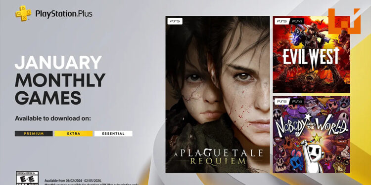 2024年1月PS Plus会员游戏公开!免费领取《A Plague Tale: Requiem》!