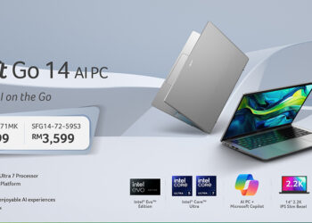 大马Acer正式发售高性能AI辅助Swift Go 14 AI轻薄笔电！价钱RM3,599起！