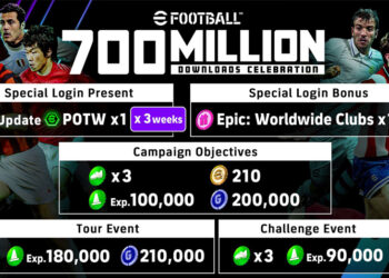《eFootball》全球下载量突破7亿！即日起开启一系列庆祝活动！