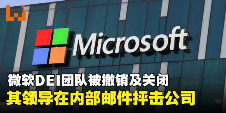 Microsoft的DEI团队被关闭,其团队领导在内部邮件中痛斥公司决策!