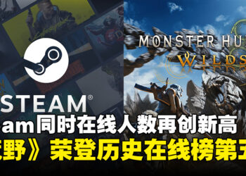 Steam同时在线人数破4,000万，《怪物猎人：荒野》强势登顶历史在线人数榜第五！