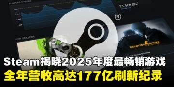 Steam数据榜单揭晓2025年度最畅销游戏，全年营收高达177亿创下历史新高